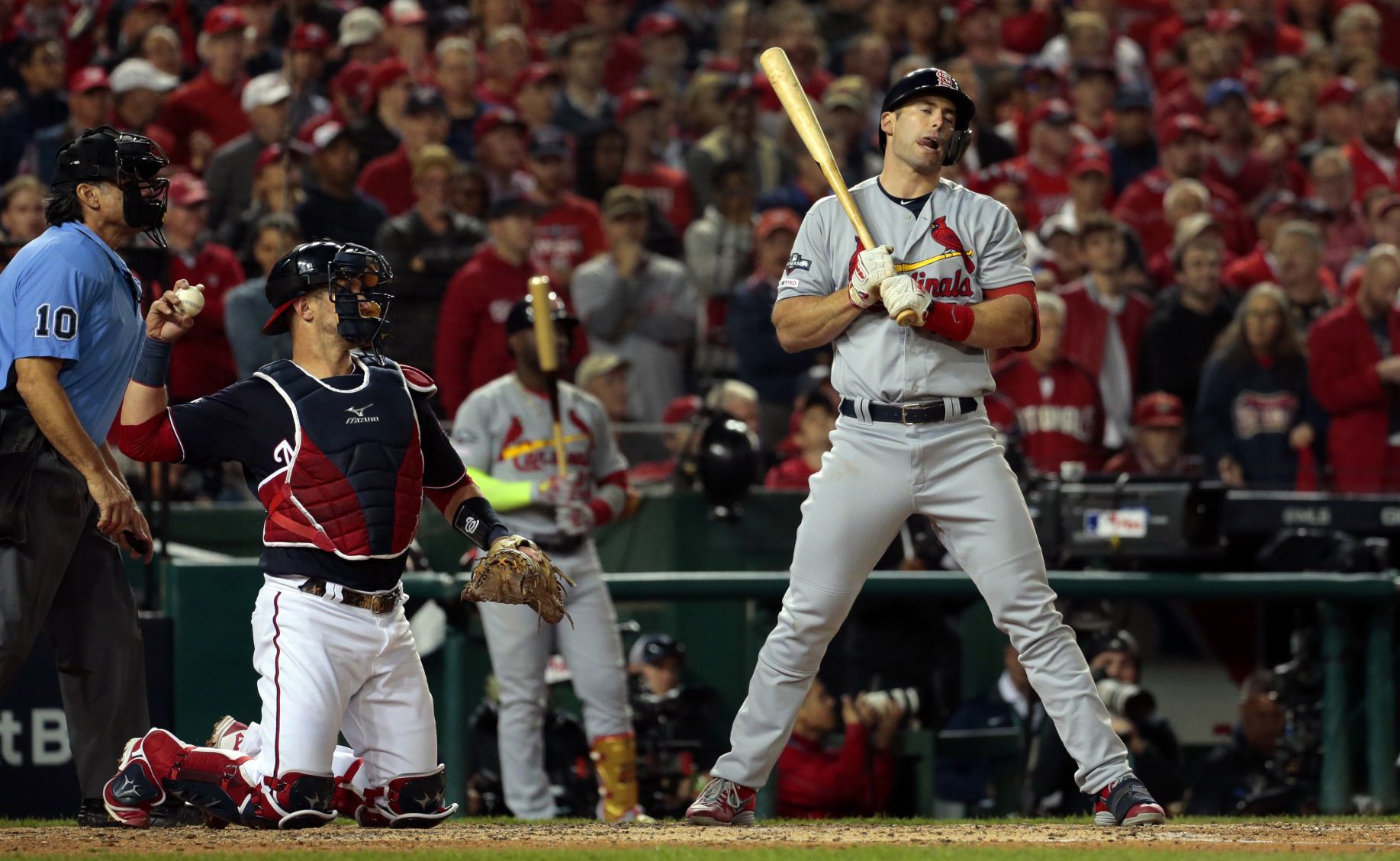 Cardinals on the brink of elimination from the National League Championship Series in Washington